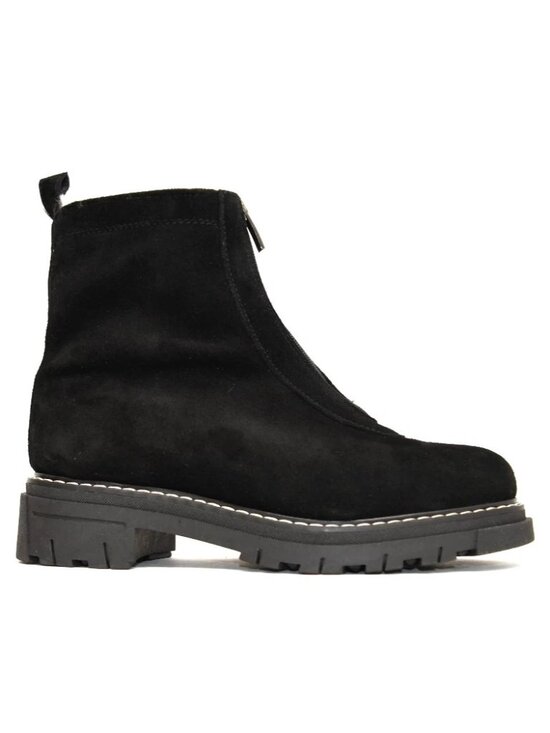 La CANADIENNE Shoes - New! LA CANADIENNE Size 7 Delta Black Suede Bootie DD504A Made in Italy